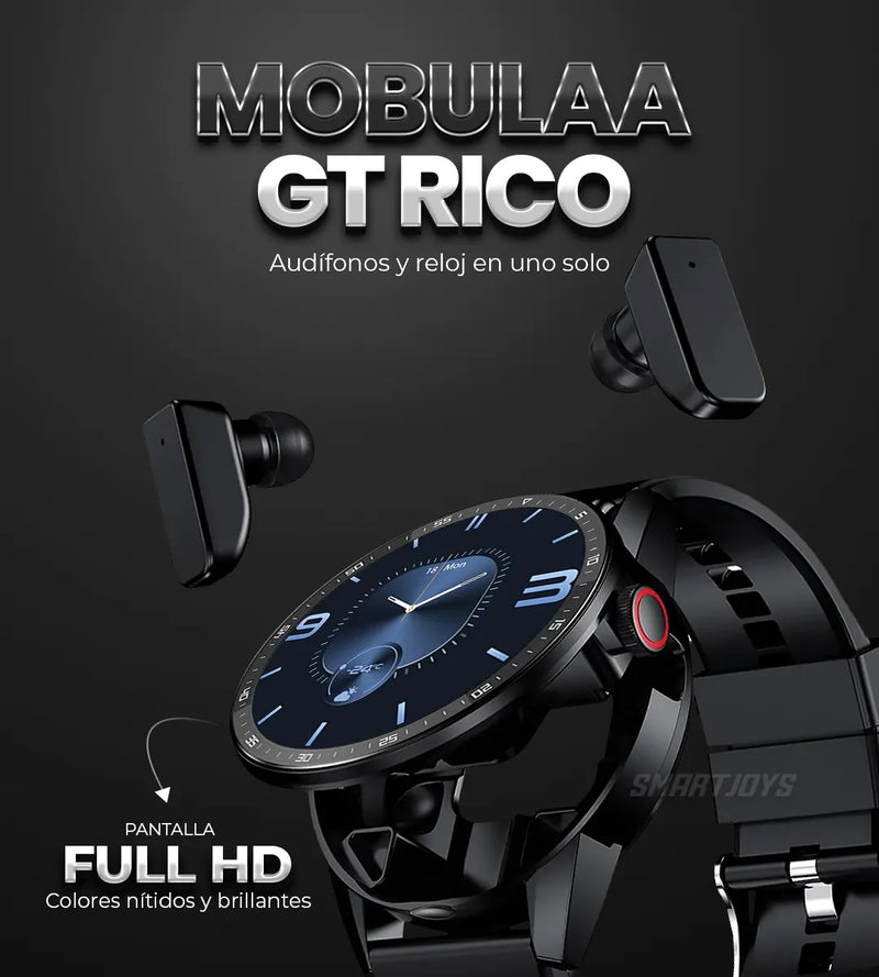 SmartWatch GT RICO Mobulaa + Audifonos Inalámbricos