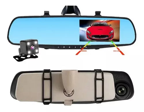 Espejo 3 CAMARAS Retrovisor para AUTO