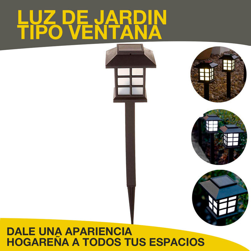 LAMPARAS DE  JARDIN TIPO ESTACA PACK SOLARES