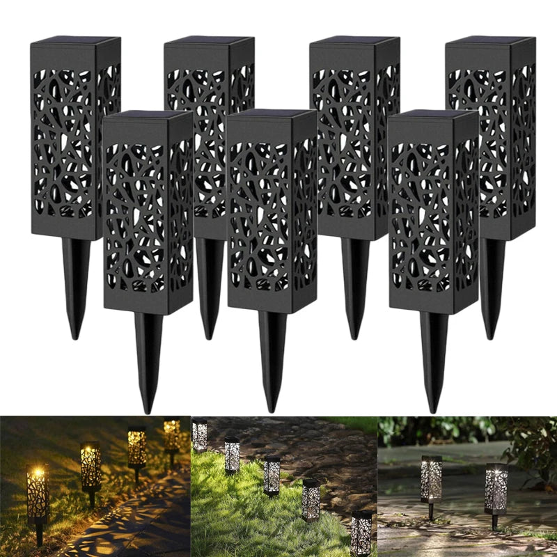 Luces Solares Cuadradas de Jardin x6